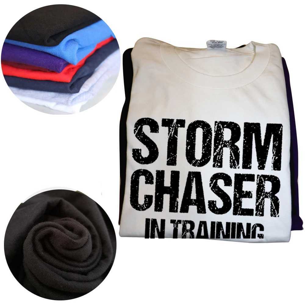 Storm Chaser Training Meteorologist Weather T-shirt Short Sleeve Slve Birthday Gift Summer T-shirt Mens Wear W241026
