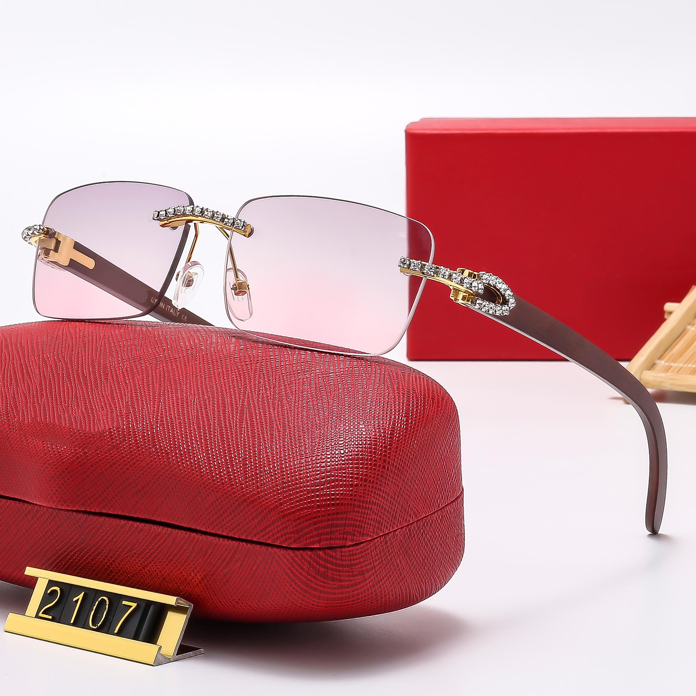 Rimless Sunglasses for Women - Style, Lightweight & Comfortable Fit Z260306