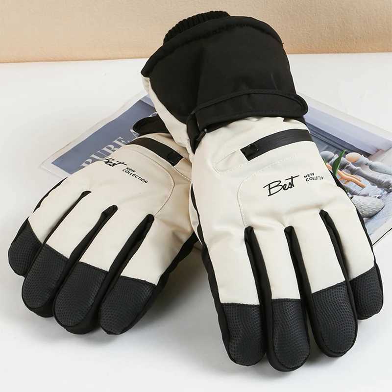Thick winter cycling G mens outdoor waterproof skiing motorcycle warm gloves anti slip G hot sports gloves W241026