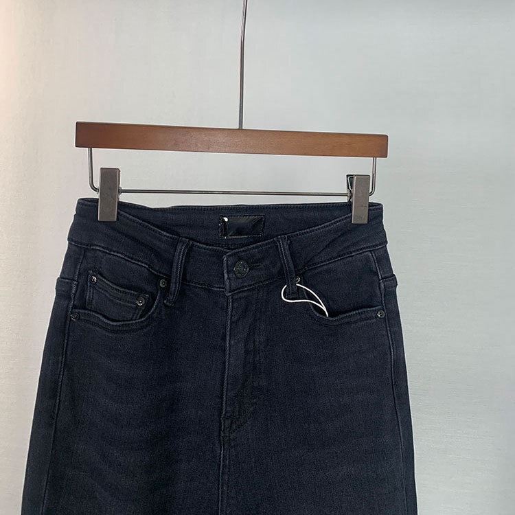 Women High Waisted Jeans Slim Versatile Elastic Flared Denim Pants