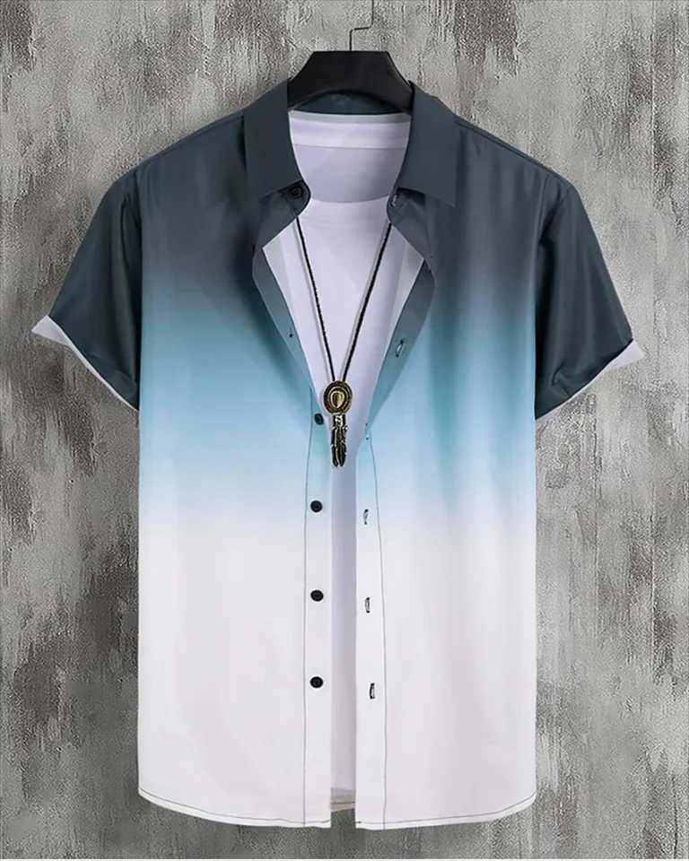 2024 Mens 7-color Printed Summer New Haian Short Slip Shirt Casual Mens Oversized Shirt XS-5XL W241026