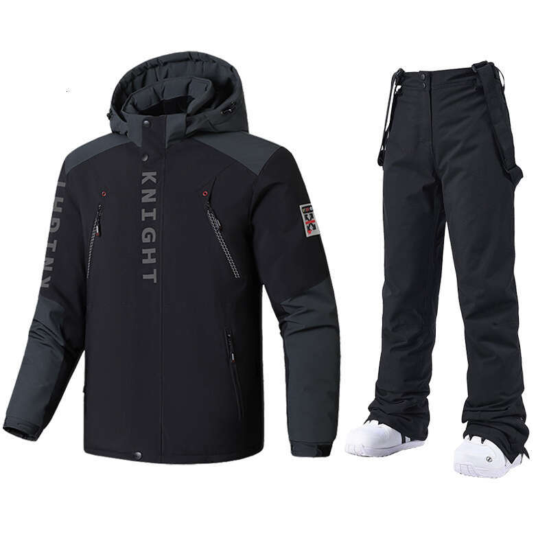 Winter Men Jacket And Pants Thick Warm Windproof Suit Snowboard Snow Coat Male Ski Equipment Outdoor Camping Brand