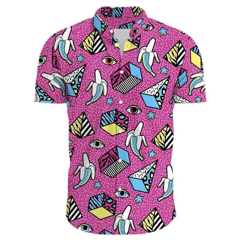 Haian Christmas Carnival Short Slip Shirt Mens New Year Santa Claus Leisure Y2K Tropical Plant Printed Beach ha beachwear W241026