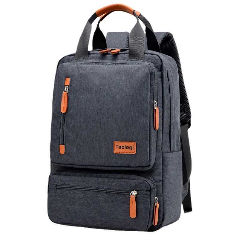 Casual Business Men Computer Backpack Light 15 inch Laptop Bag 2023 Waterproof Oxford cloth Lady Anti-theft Travel Backpack GrayXJ241026