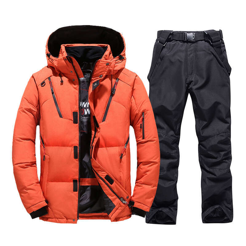 Men's Mountain Jacket Pants Windproof Snow Costume Outdoor Sports Snowboard Clothing Winter Warm Down Ski Suit Men