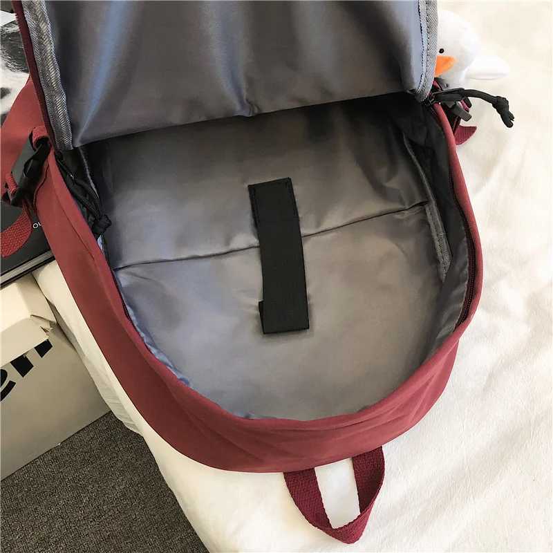 2021 New Waterproof Men Big Backpack Nyl Business Travel Black Rucksack College School Bag for Teenage Girl Female MochilaXJ241026