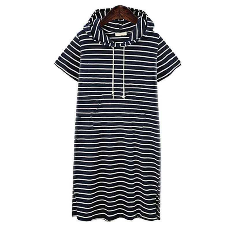 Womens summer casual striped maternity dress short sleeved knee length maternity dress session pleated baby shower pink W241026