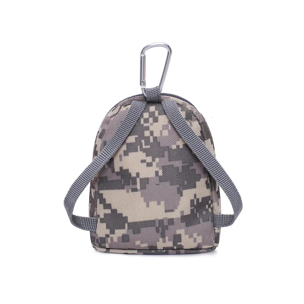 Mens Backpack Hanging Bag Portable Coin Purse Key Earphone Storage Pocket Bag Card Holder Wallet Pouch Outdoor Sports Waist Bag 241025