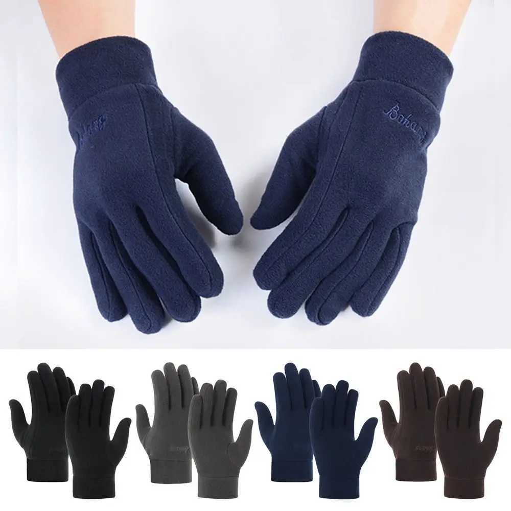 Warm Winter Gs Mens Touch Screen Wool Windproof Gs Skiing Board Motorcycle Riding W241026