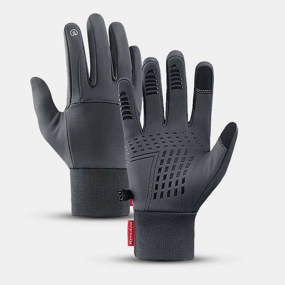 Bicycle Gs Black Womens Autumn Winter Warm Touch Screen Nonslip Gs Motorcycle Gs Mens Outdoor Sports Running W241026