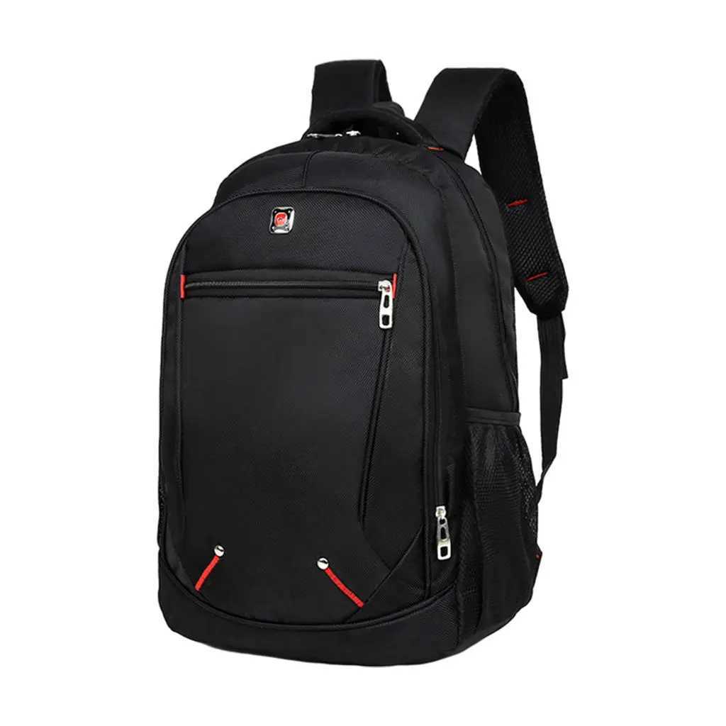 Large-capacity Student Schoolbag Casual Solid Color Material Oxford Mans Backpack Multi-functional Travel Laptop BackpackXJ241026