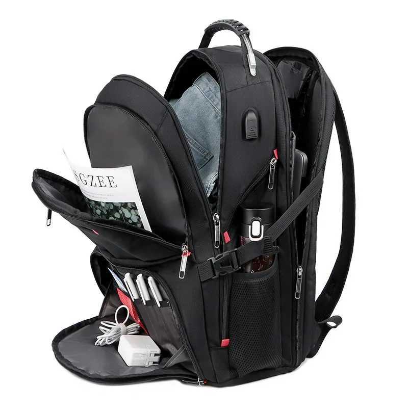 Large Capacity Male Backpack Fi Travel Multifuncti USB Charging Waterproof Anti-theft 17 Inch Laptop Backpack For MenXJ241026