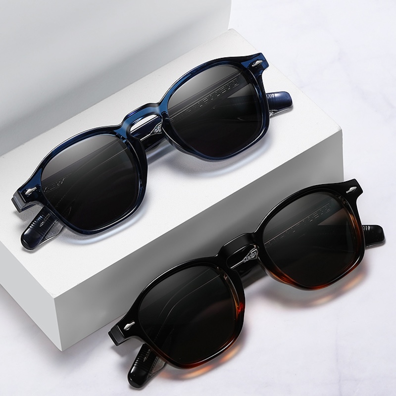 Round Polarized Sunglasses Men Luxury Brand Designer Style Sun Glasses Women For Male Female Retro Punk Eyewear TR90 gift Vintage Driving Fishing S171