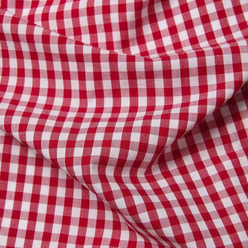 Mens Red Checkered Shirt Summer Short Slip Cotton Dress Shirt Business Casual Button Hem Chemical Mens Camissa Masculina W241026