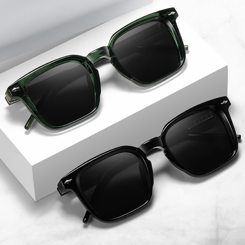 Vintage Polarized Sunglasses Women Men Luxury Brand Designer Style Sun Glasses For lady Female Retro Punk Eyewear TR90 gift square Driving Fishing S17