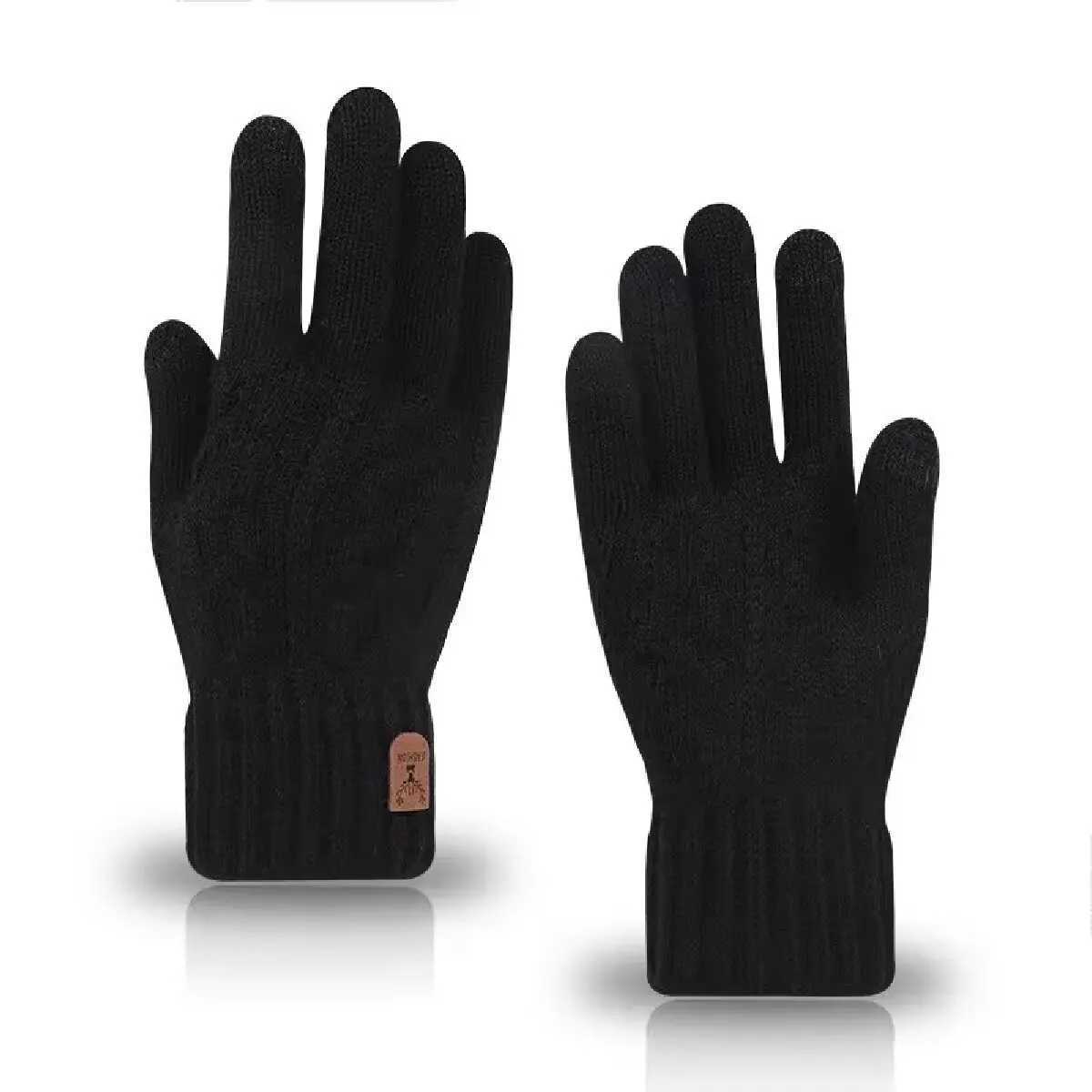 Mens Warmth Gs Winter Touch Screen Plus Wool Gs Cold and Warm Wool Knitted Gs W241026
