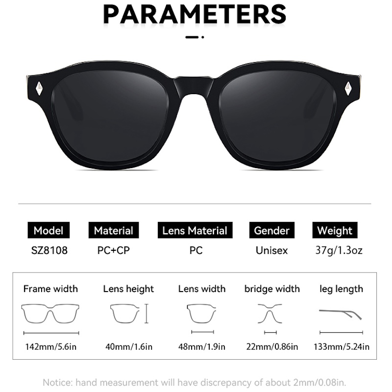 Retro Sunglasses Men Round Women Cool Steampunk Thick Sun Glasses Vintage Fashion for Men y2k Cyberpunk Futuristic Personalized Shades UV400 Rivets S1