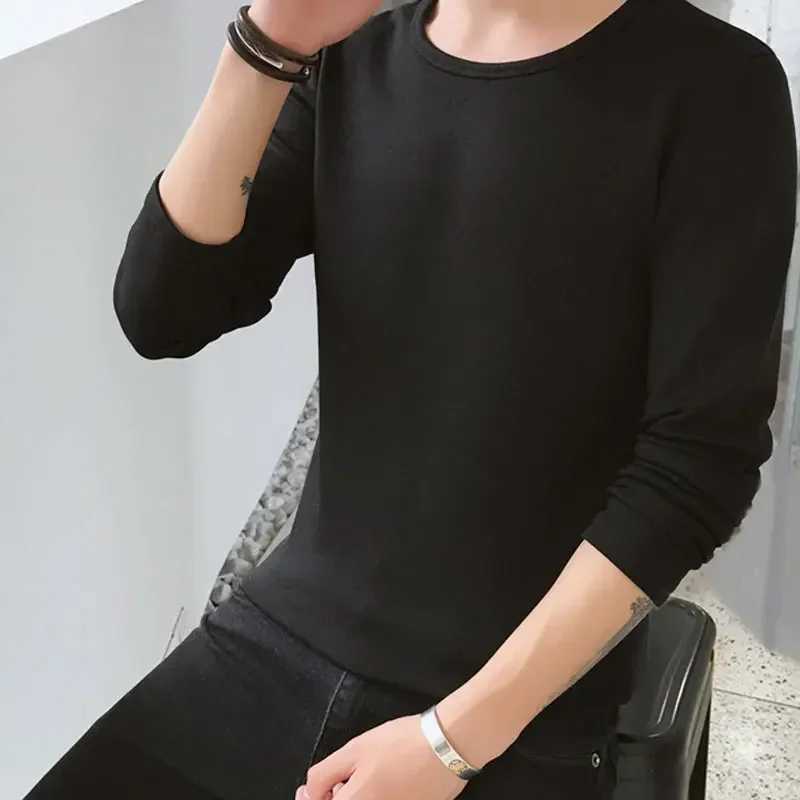 2024 Hot T-shirt Mens Hot Underwear Casual Solid Mens Winter Hot Underwear Thick Hot Underwear Long Sleve Top W241026