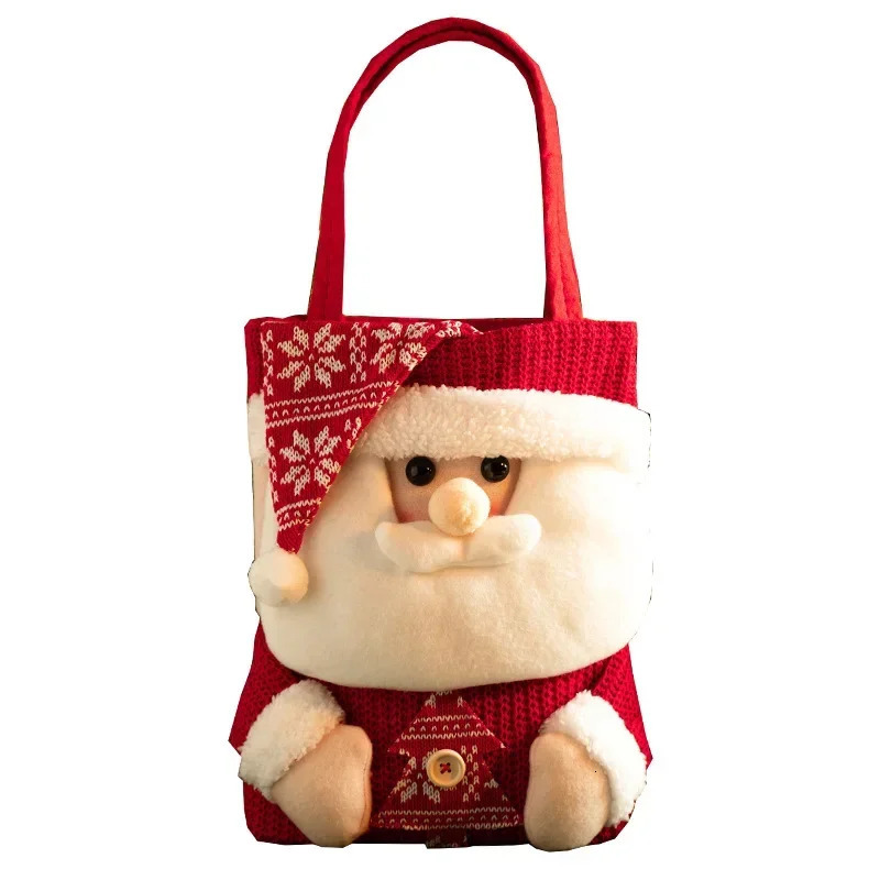 2024 Christmas Santa Sack ren Xmas Gifts Candy Bags Exquisite Santa Bags Christmas Stocking Christmas Decorations 241025