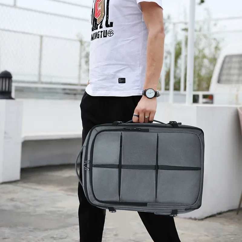 New Large-capacity Business Backpack Mens Multifunctial Expandable Nyl Travel Backpack Computer Bag Waterproof Lage BagXJ241026