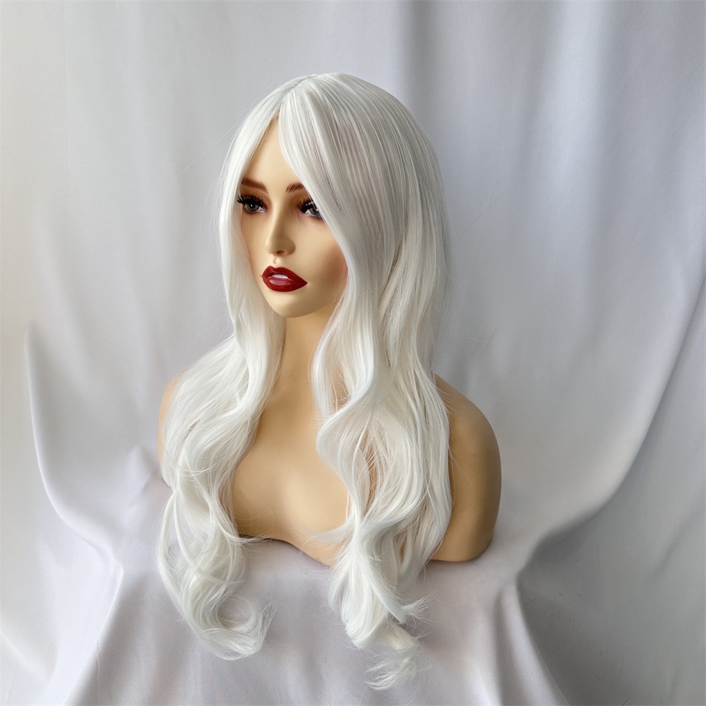 Hot selling wigs for women synthetic long curly hair, fluffy wavy curly hair fashionable wigs