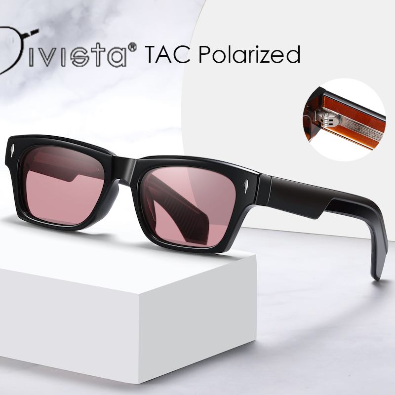 Cat Eye Polarized Sunglasses Women Sun Glasses Men Retro TR90 Vintage Punk Clear Gradient Shades fashion Rivets Driving Fishing Summer trend classic S