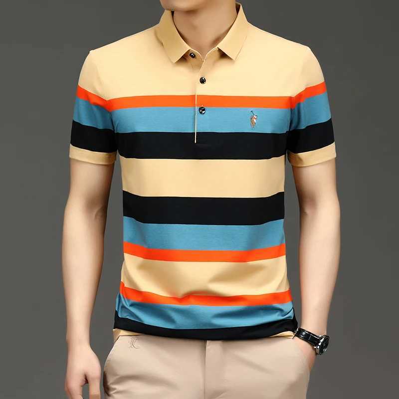 Fashionable mens collar shirt breathable mens clothing comfortable retro trend mens clothing summer vacation shirt W241026