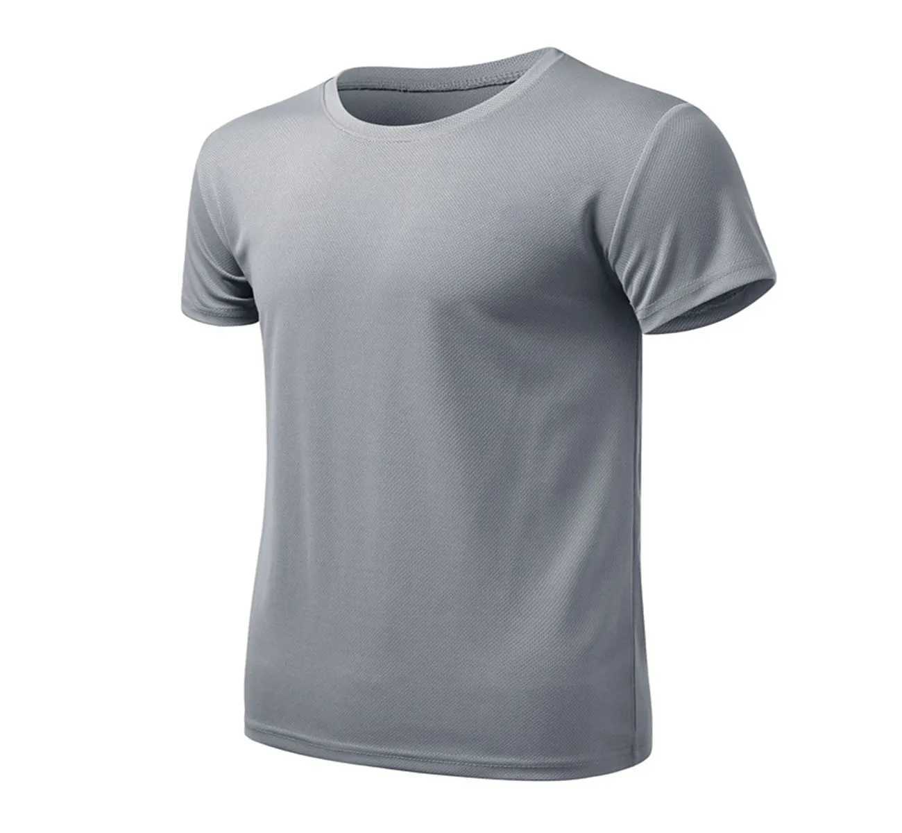 2023 Short Sleved Mens Running Shirt Sports Shirt Mens Sports Shirt Work Neck Breathable T-shirt W241026