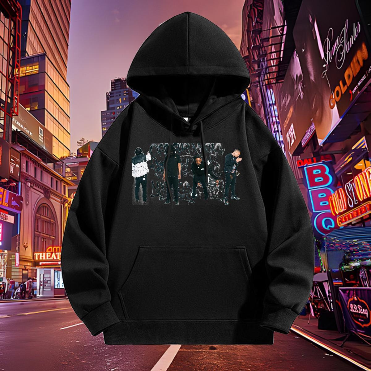 2024 Autumn Winter Men Hoodie Drawstring Long Sleeve Soft Hoodie for Man Woman Customized Tops Hoody High Street Hip Hop Thick Plush