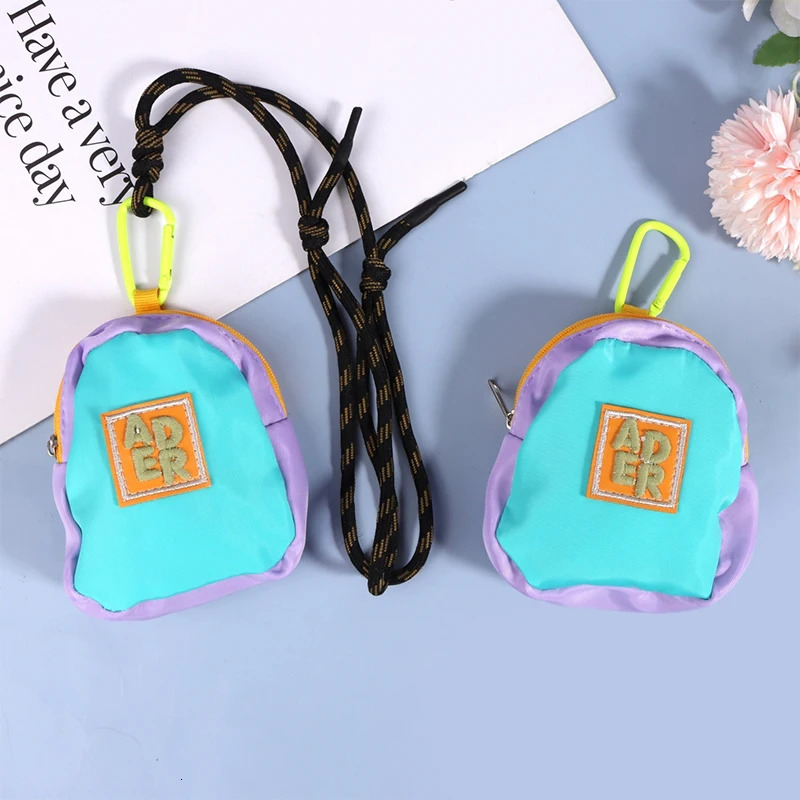 Portable Coin Purse Pendant Key Earphone Storage Bag Backpack Hanging Bag Wallet Pouch Outdoor Sports Waist Bag 241025