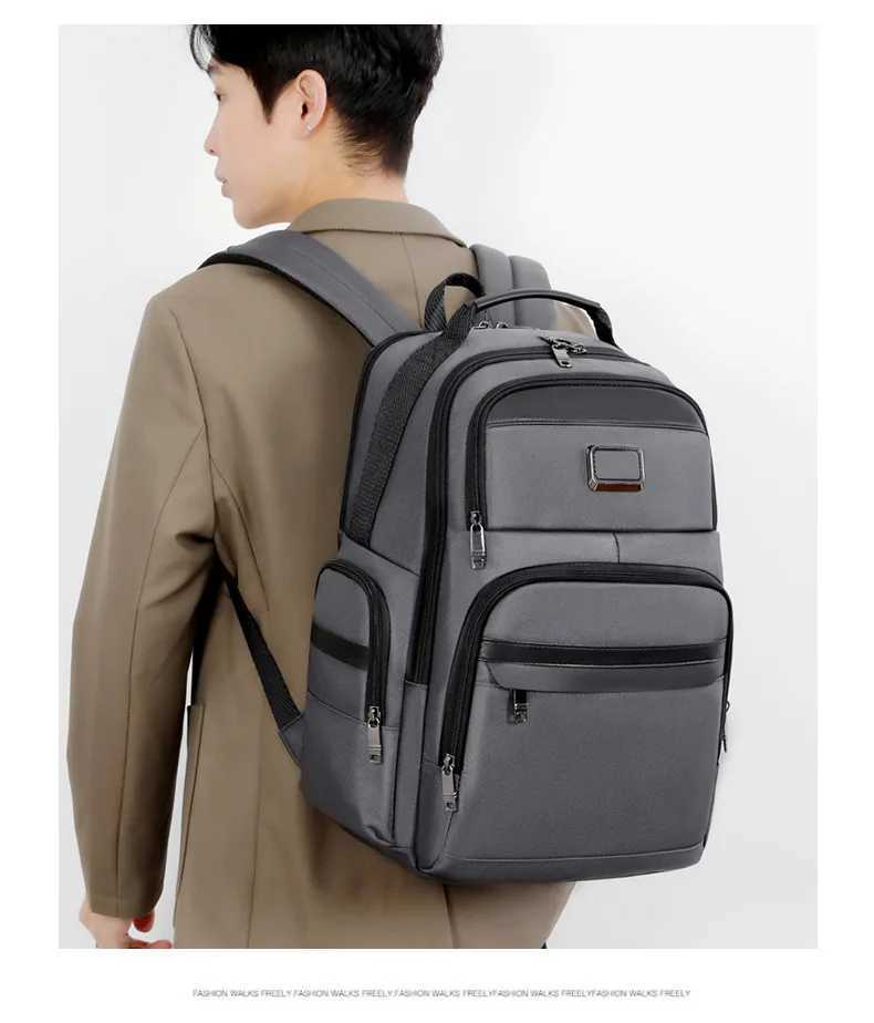 High Quality Design Mens Backpack Large Capacity 15.6 Computer Bagpack Travel Rucksack Unisex Shoulder Bag Student SchoolbagXJ241026
