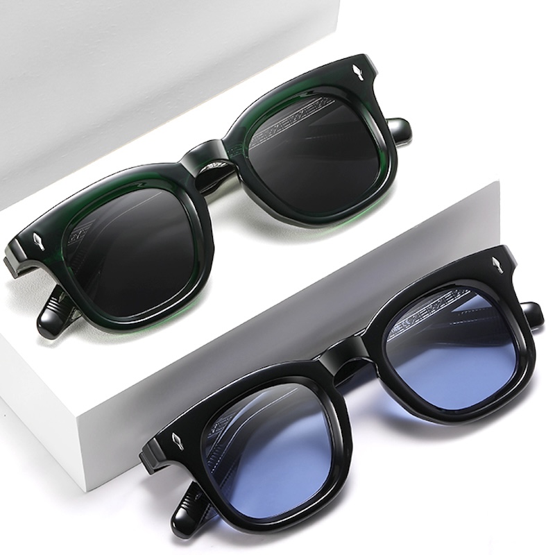 Retro Polarized Sunglasses Men Women Sun Glasses Punk TR90 Vintage Clear Gradient Shades fashion Round Driving Fishing Summer trend classic Steampunk 
