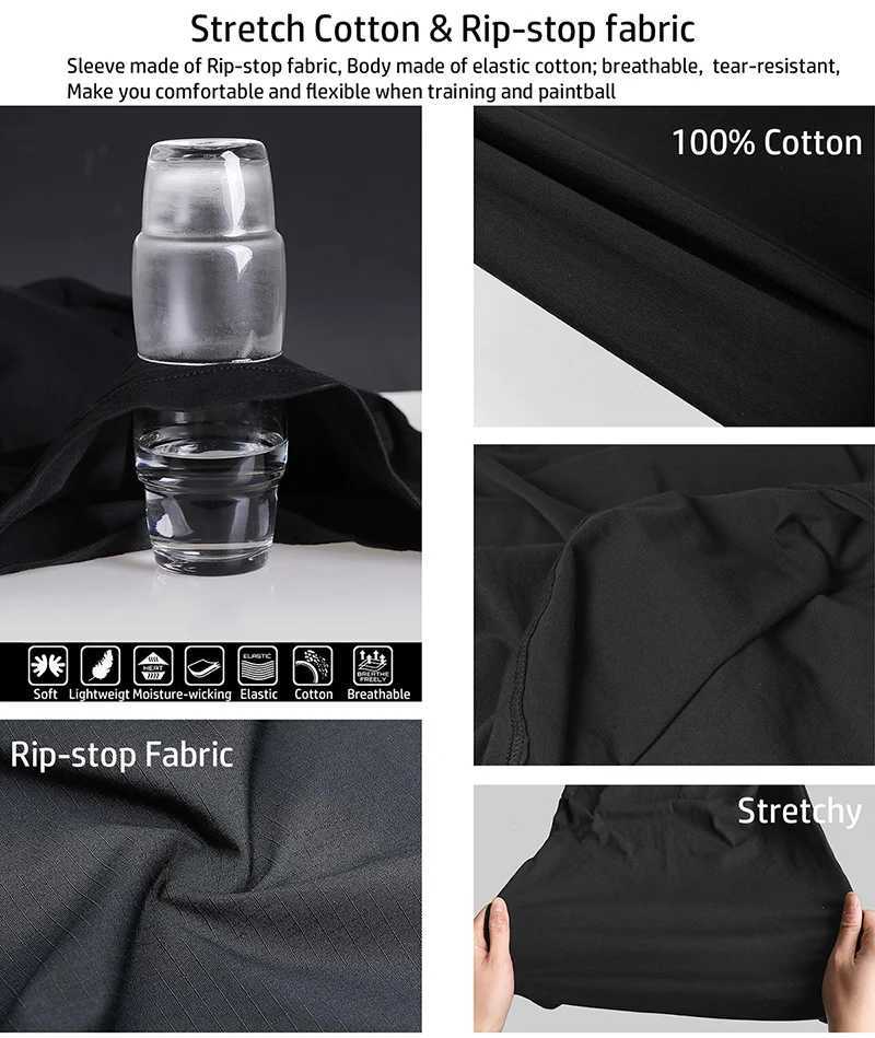Summer Short Sleeve Battle Shirt Mens 1/4 Zipper Cotton Tactical Shirt Navy Blue Outdoor Shirt with Zipper Pocket W241026
