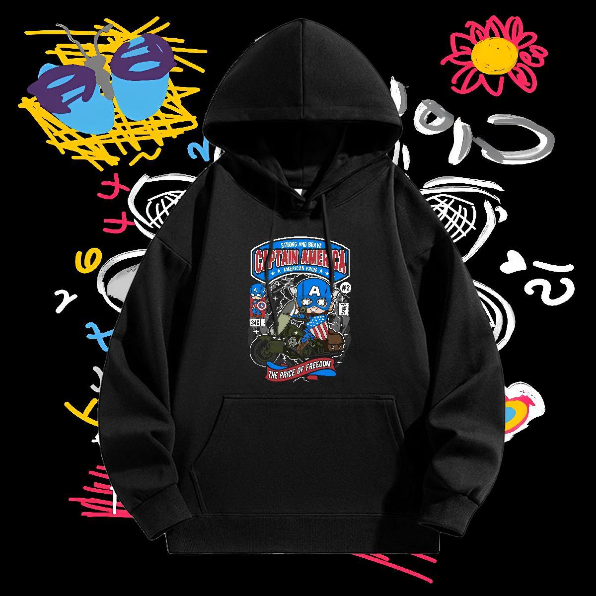 Designer Fashion Hoodie Men Hooded Collar Long Sleeves Comfortable Mens Hoodie DIY Printed Tops Hip Hop Tech Fleece