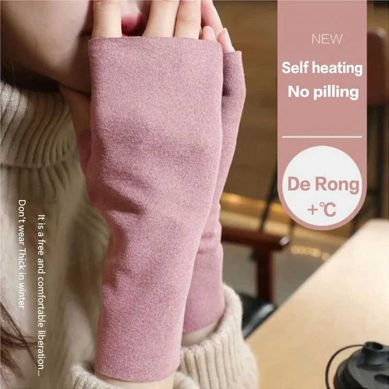 2024 Winter New German Velvet Fingers Gs for Women Warm Touch Driving High Sensory Women Fingers Gs W241026