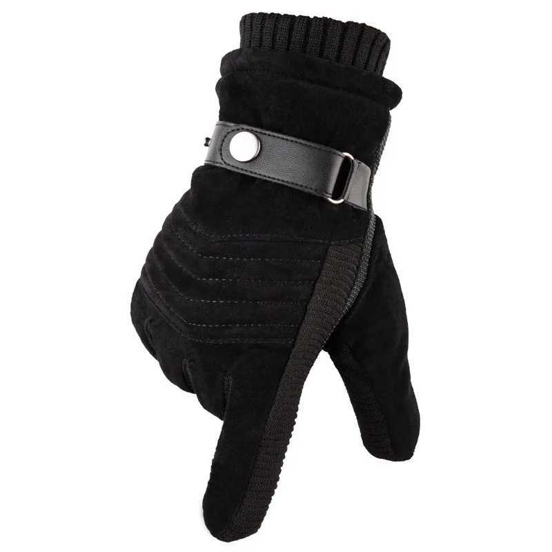 Touchscreen Winter Warm Mens G Leather Casual Mens G Gloves Outdoor Sports Full Finger G W241026