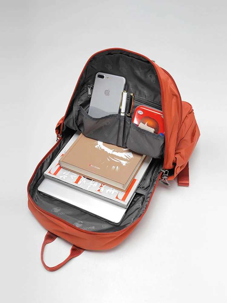 Fouvor 2023 Casual Backpack Female Shoulders Bag Oxford Commuter Large Capacity Outdoor Sports Women Canvas School Bag 2802-02XJ241026
