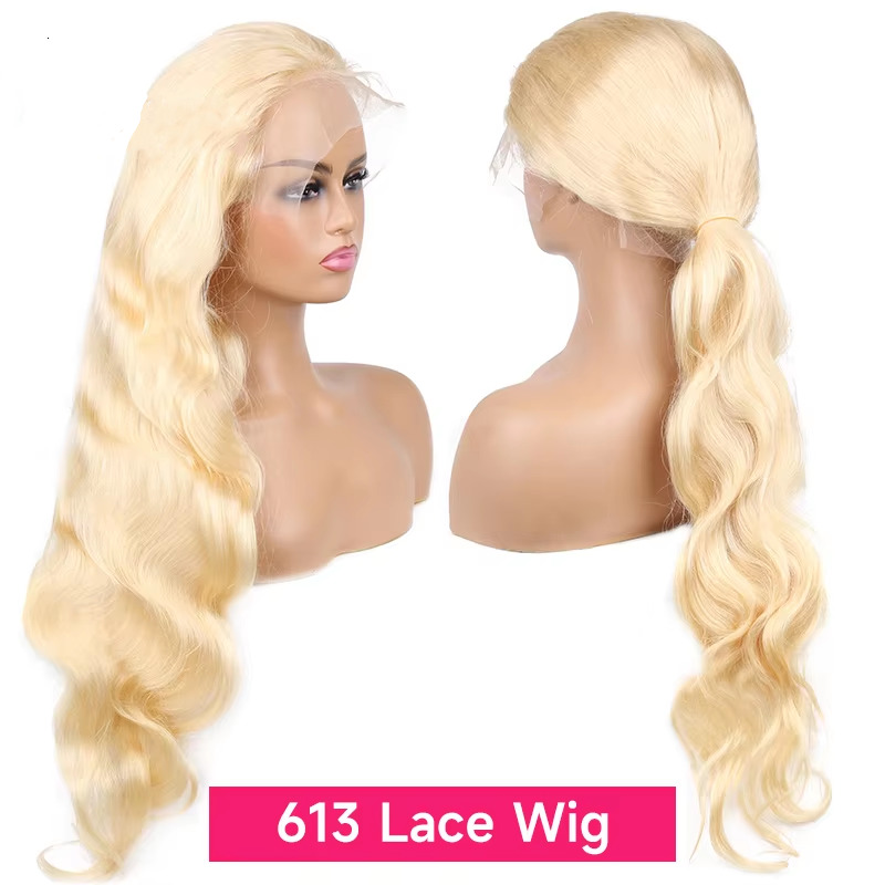 613 13X4 Hd 13X6 Frontal Wigs Blonde Lace Front Wig Human Hair Body Wave