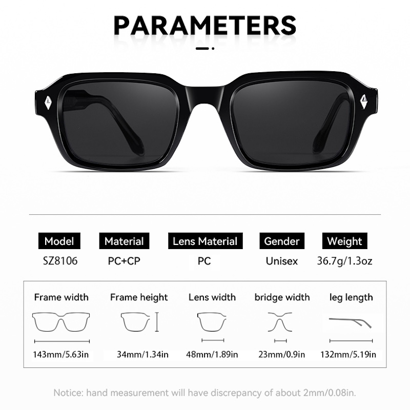 Retro Square Sunglasses Men Rectangle Cool Steampunk Thick Sun Glasses for Women y2k Wrap Around Cyberpunk Futuristic Personalized Shades UV400 Rivets