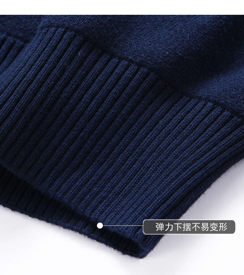 Embroidery 100% Cotton Mens Cardigan Black Blue Green Red Knitted Sweater For Man Zipper Knit Wear Outwear Jackets Autumn Winter
