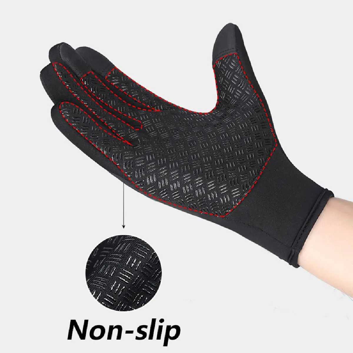 Windproof and warm Gs winter anti slip Sil touch screen full finger bicycle anti cold touch screen sports Gs W241026