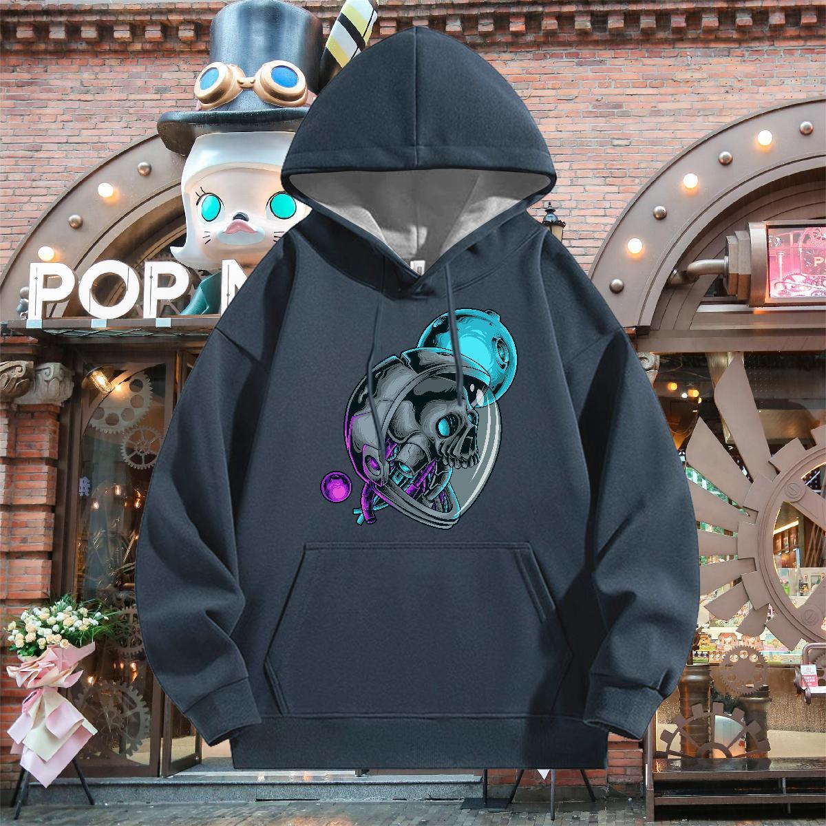Fashion Man Hoodie Breathable Hooded Collar Brand Men's Hooded Sweatshirt Graphic Tops Pullover Hoodie Y2K 350g Cotton