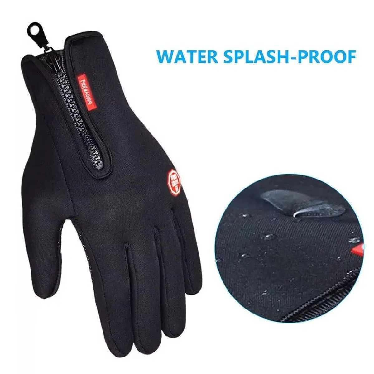 Mens womens winter windproof waterproof touch screen fishing motorcycle driving skiing anti-skid warm bicycle W241026