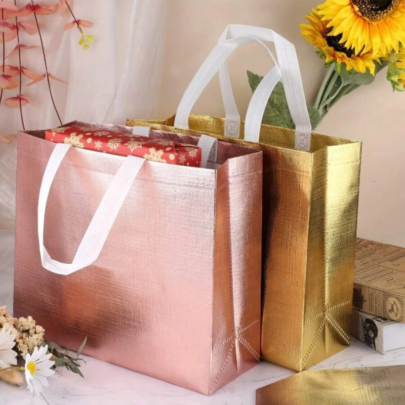 110PCS Reusable Gift Tote Shopping Bags Valentines Day Christmas Birthday Party Wedding Bachelor Party Supplies Gift Boxes Bag 241025