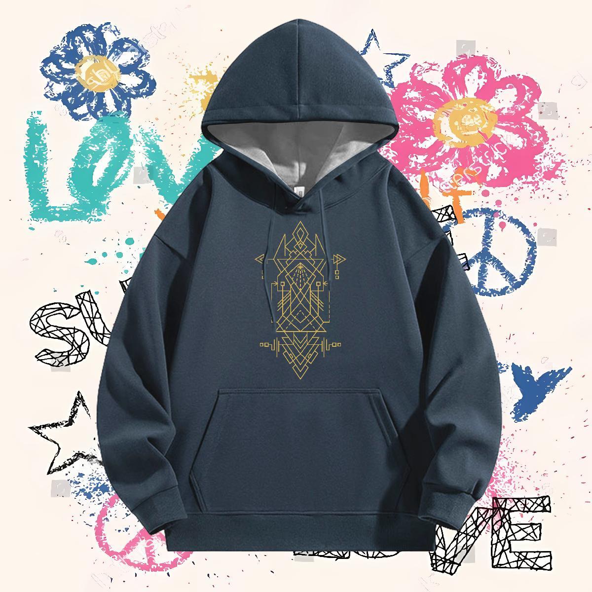 2024 Designer Men's Hooded Sweatshirt Hooded Collar Long Sleeve TOP Quality Hoodie Pullover Floral Print Pullover Hoodie High Street Hip Hop Tech