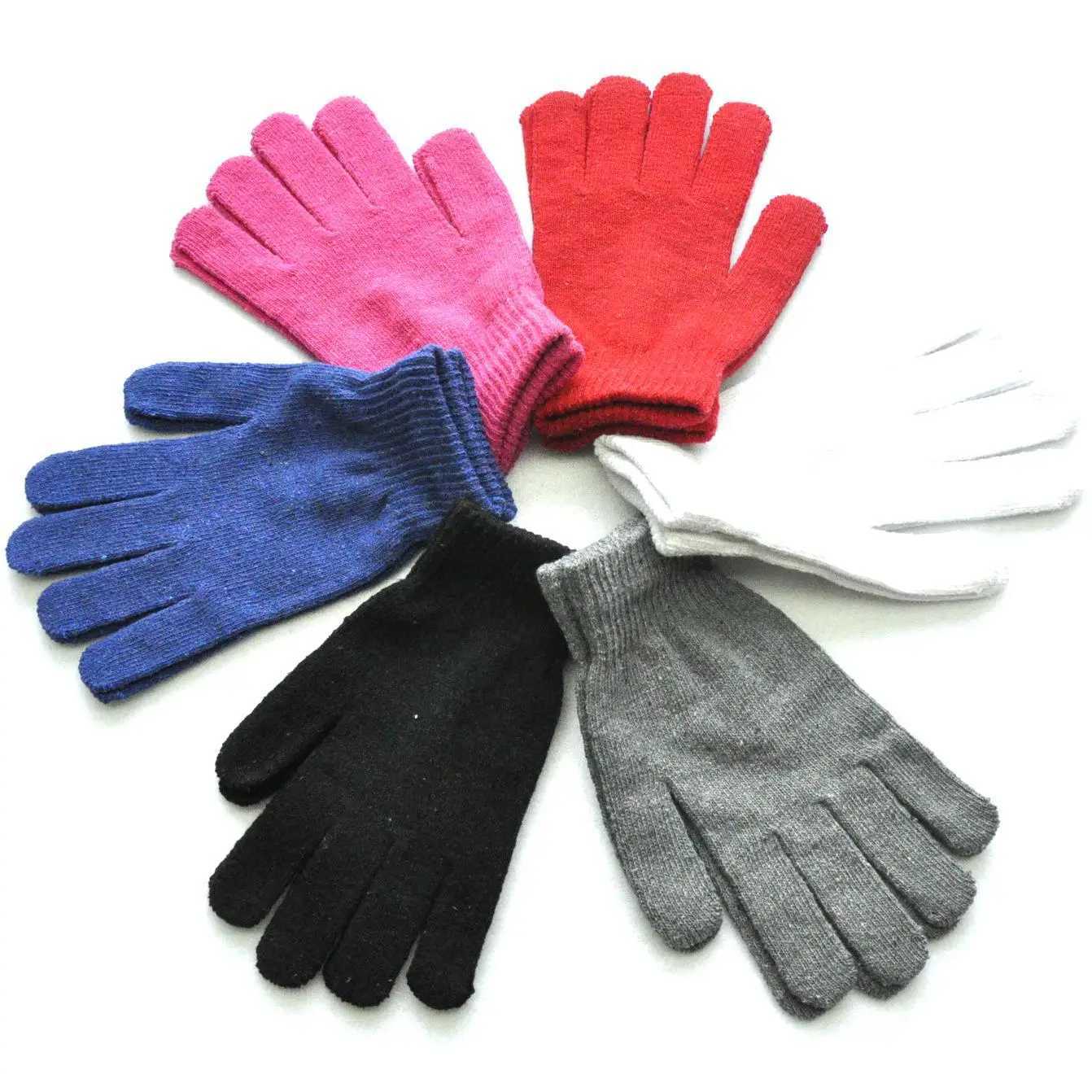 Winter Warm Knitted Gs Suitable for Female Students New Autumn Solid Color Touch Screen Gloves Outdoor Cycling Skiing Gs W241026