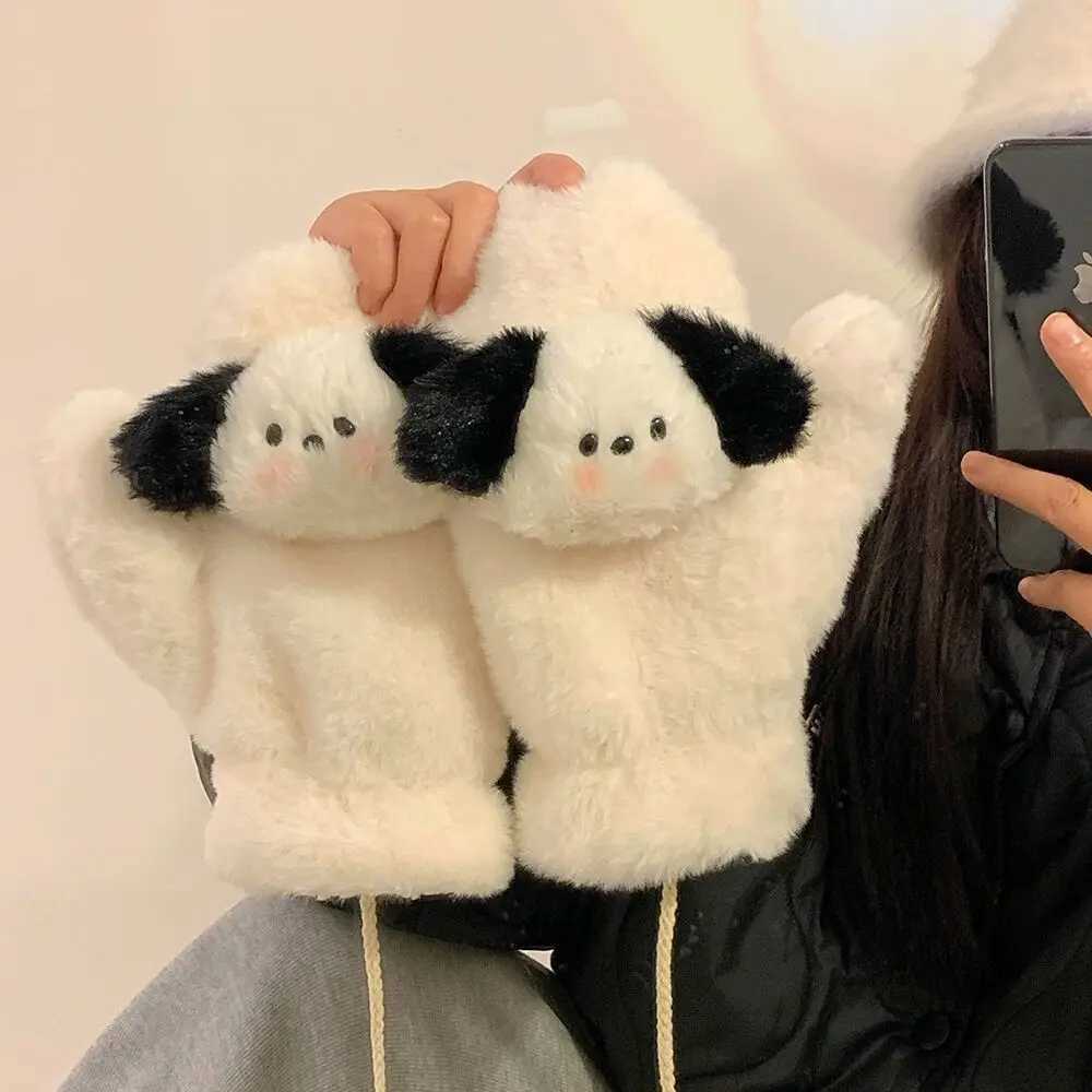 Fluffy Winter G Thick Soft White Plush G Warm Cartoon G Womens Scarf W241026