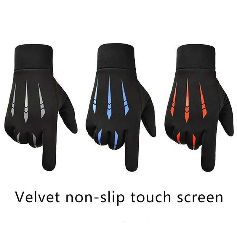 1 pair of winter mens Gs touch screen warm outdoor bike windproof and anti-skid full finger Gs W241026