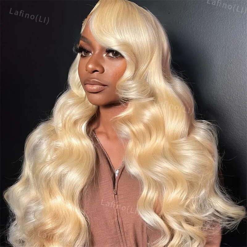 613 Hd Frontal 13X6 Body Wave Human Hair 30 Inch Honey Blonde Color Wig Brazilian 13X4 Lace Front Wigs For Women