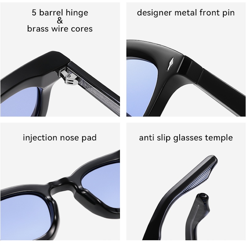 Retro Polarized Sunglasses Men Women Sun Glasses Punk TR90 Vintage Clear Gradient Shades fashion Round Driving Fishing Summer trend classic Steampunk 